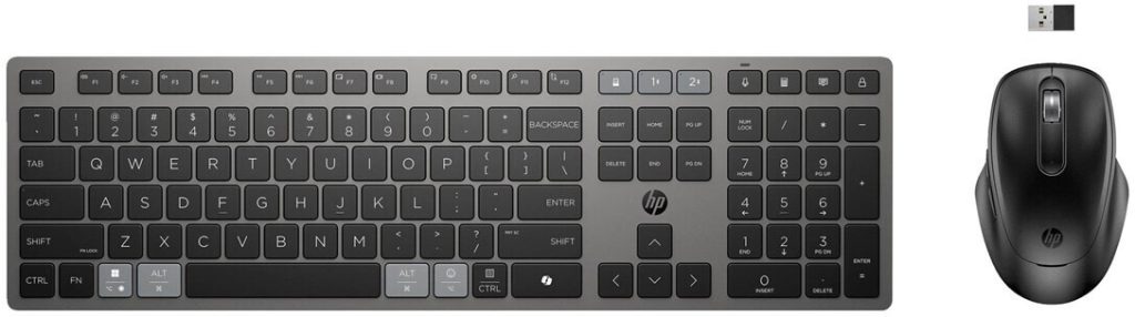 hp 725 multi device rechargeable wireless keyboard and mouse combo 9t5b0ut - Ordinadors ofimatica