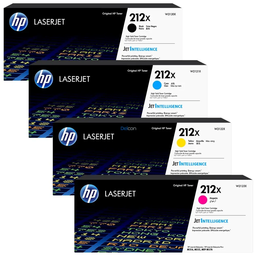 toner hp 212x w2120x w2121x w2122x w2123x color negro cyan amarillo magenta - Consumibles