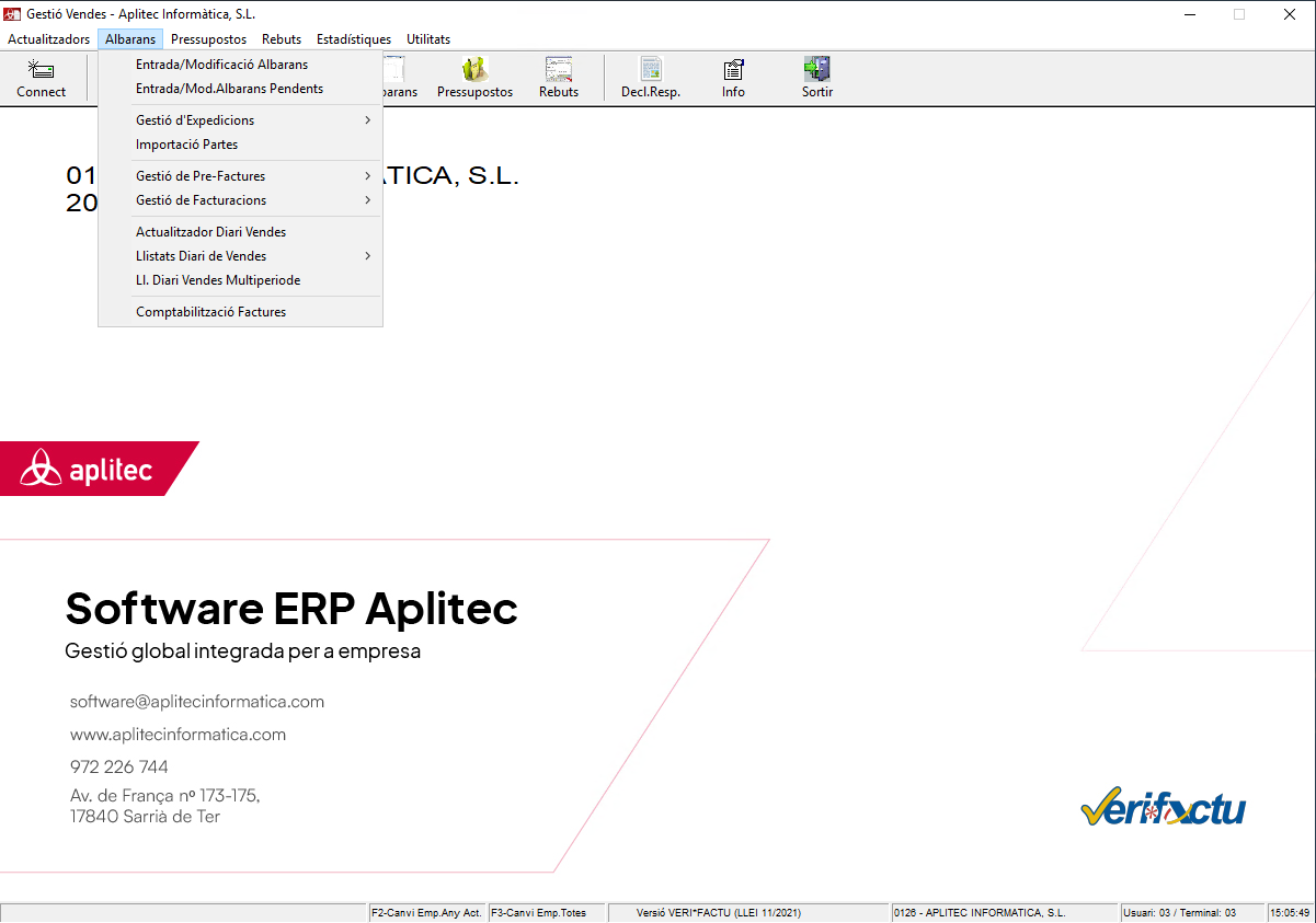 1.Gestio de Vendes - Software ERP